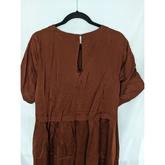 NWT Anthropologie Maeve Jimena Midi Dress Cocoa L - Picture 4 of 9